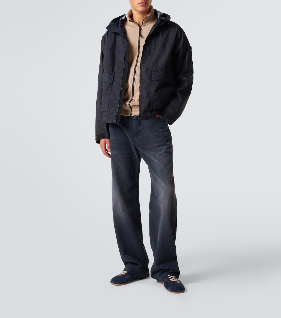 Compass cotton zip-up sweatshirt | Stone Island