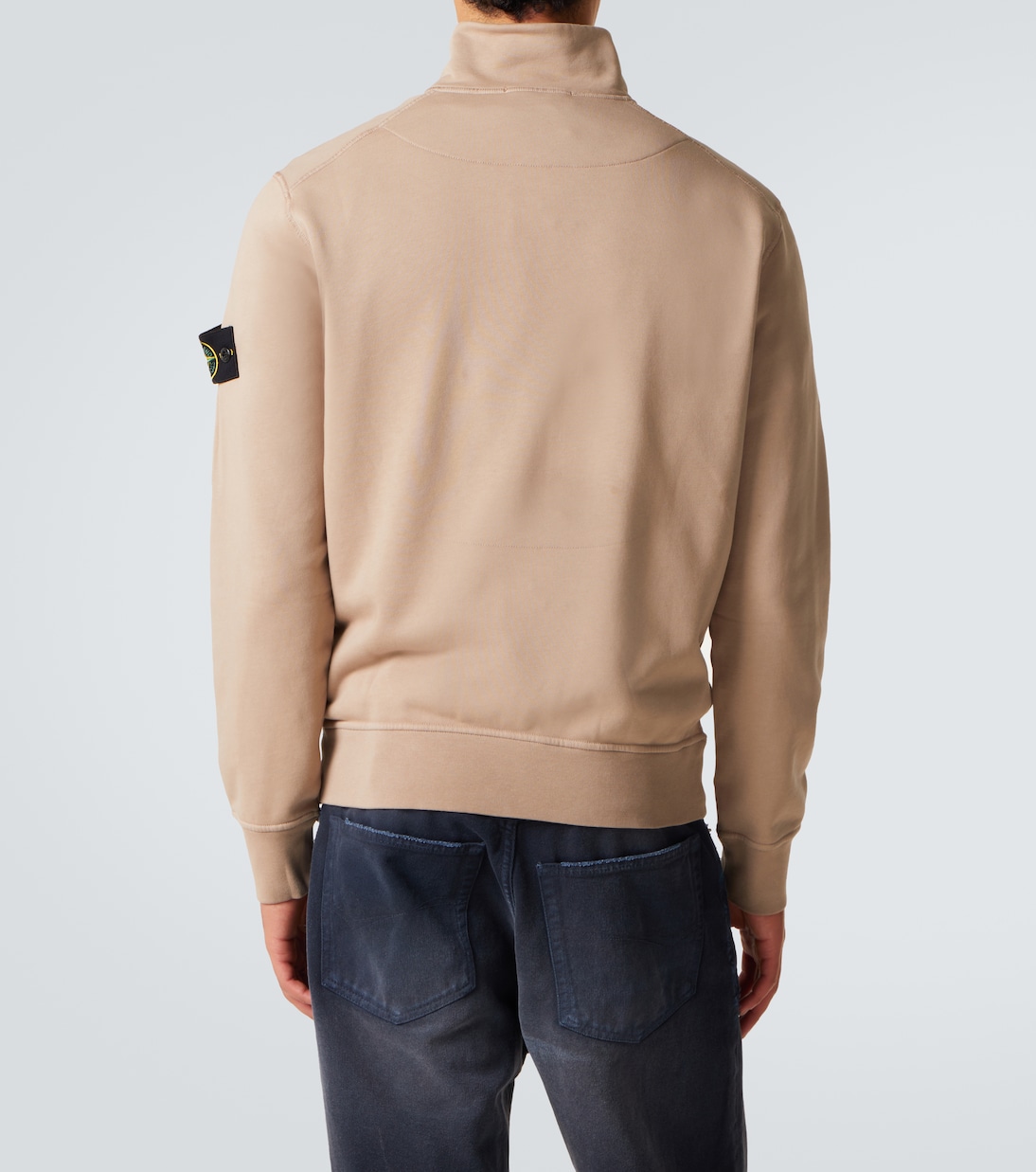Compass cotton zip-up sweatshirt | Stone Island