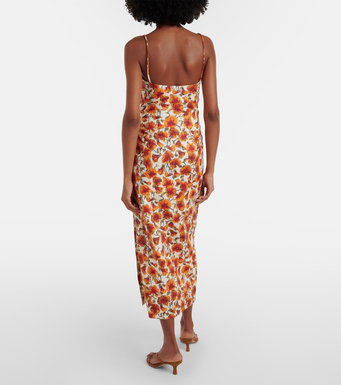 Floral linen midi dress | SIR