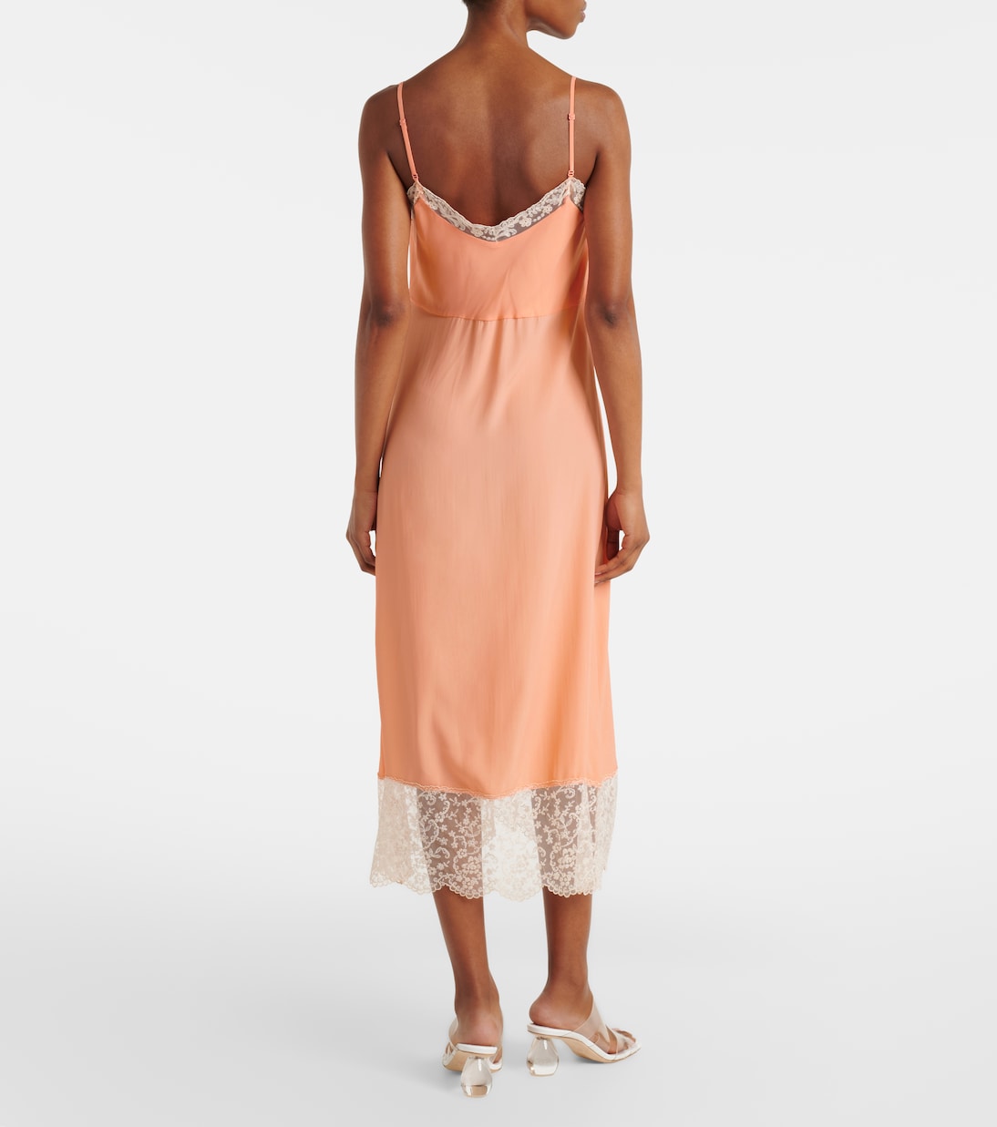 Slipdress aus Crêpe de Chine und Spitze | Simone Rocha