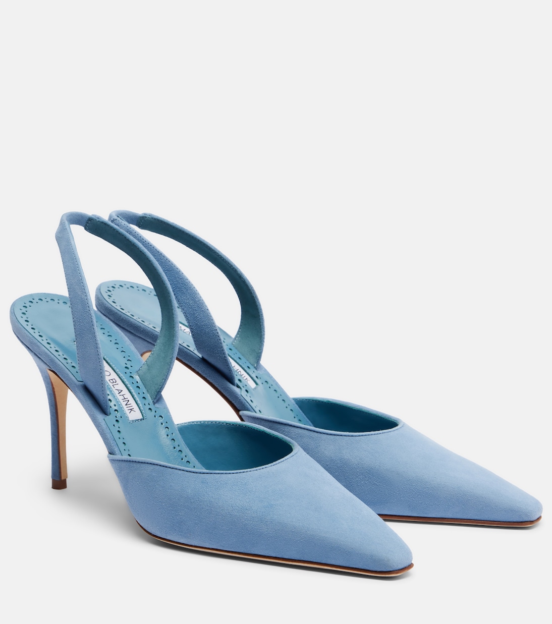 Slingback-Pumps Borelapla aus Veloursleder | Manolo Blahnik