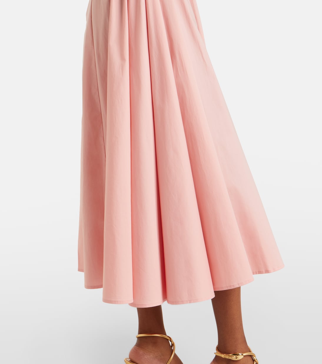 Gwen cotton poplin midi dress | Staud