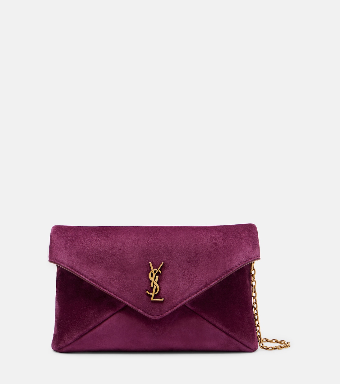 Schultertasche Cassandre Small aus Veloursleder | Saint Laurent