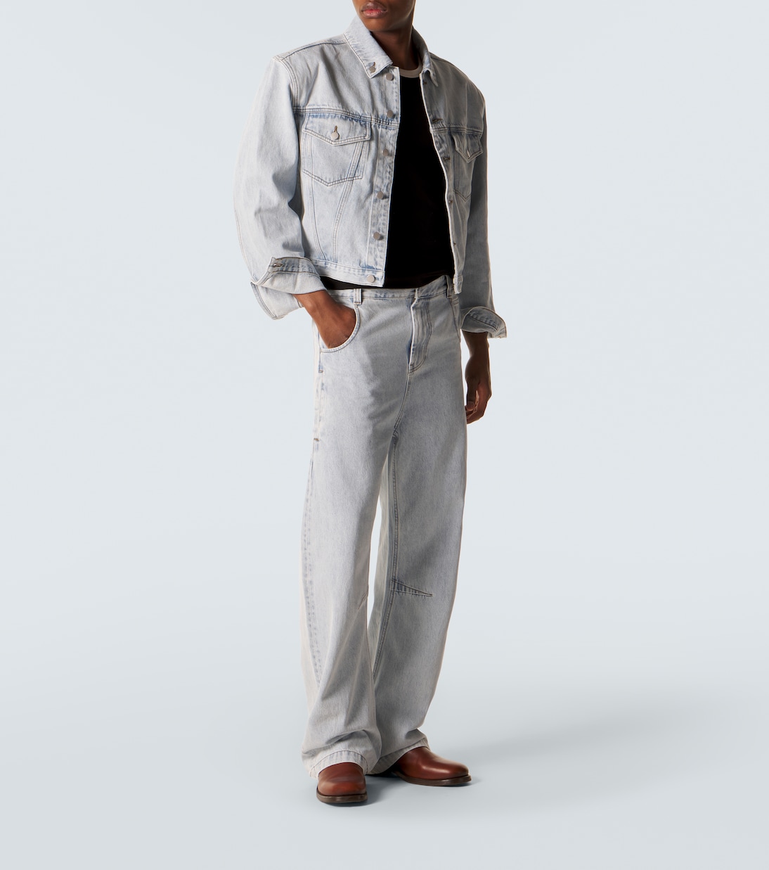 Shrunken denim jacket | Entire Studios