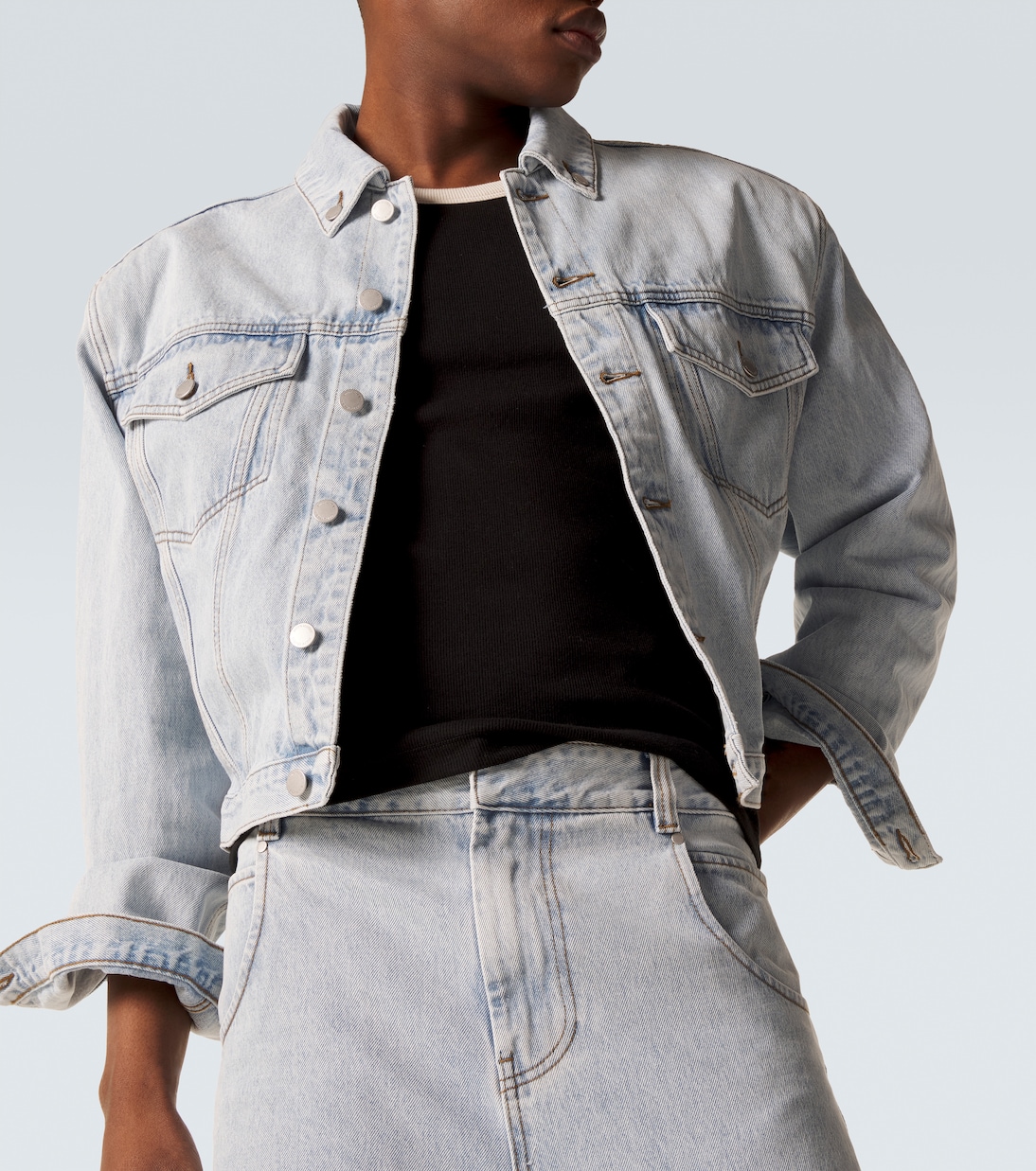 Shrunken denim jacket | Entire Studios