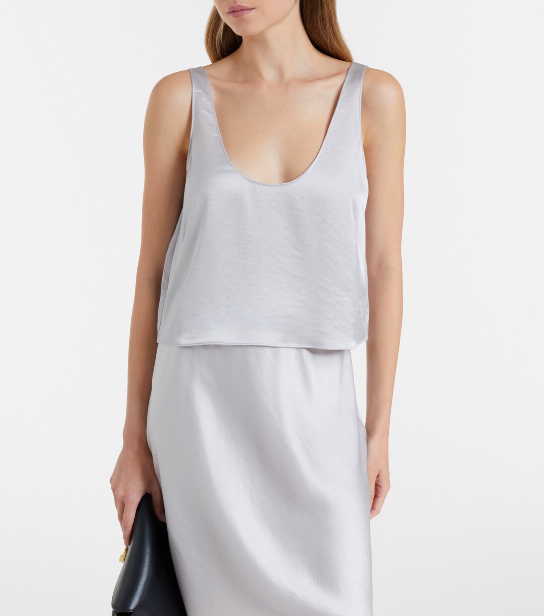Barb satin tank top | Leset
