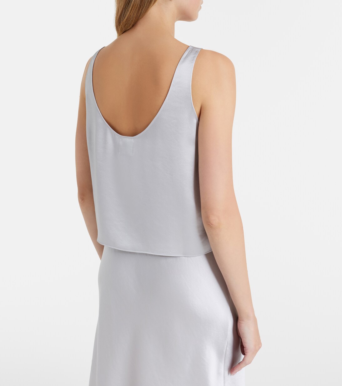 Barb satin tank top | Leset