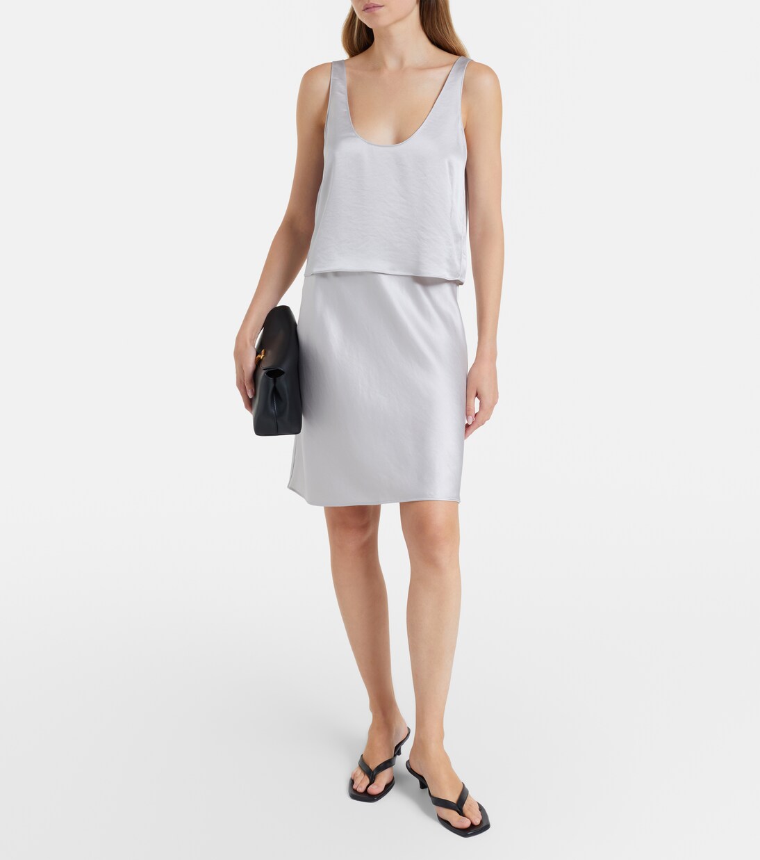 Barb satin tank top | Leset