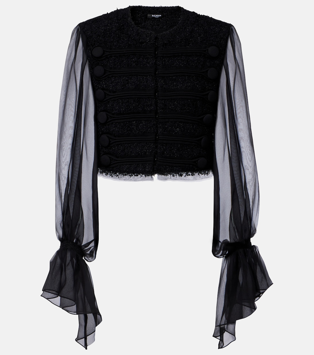 Silk-trimmed bouclé jacket | Balmain