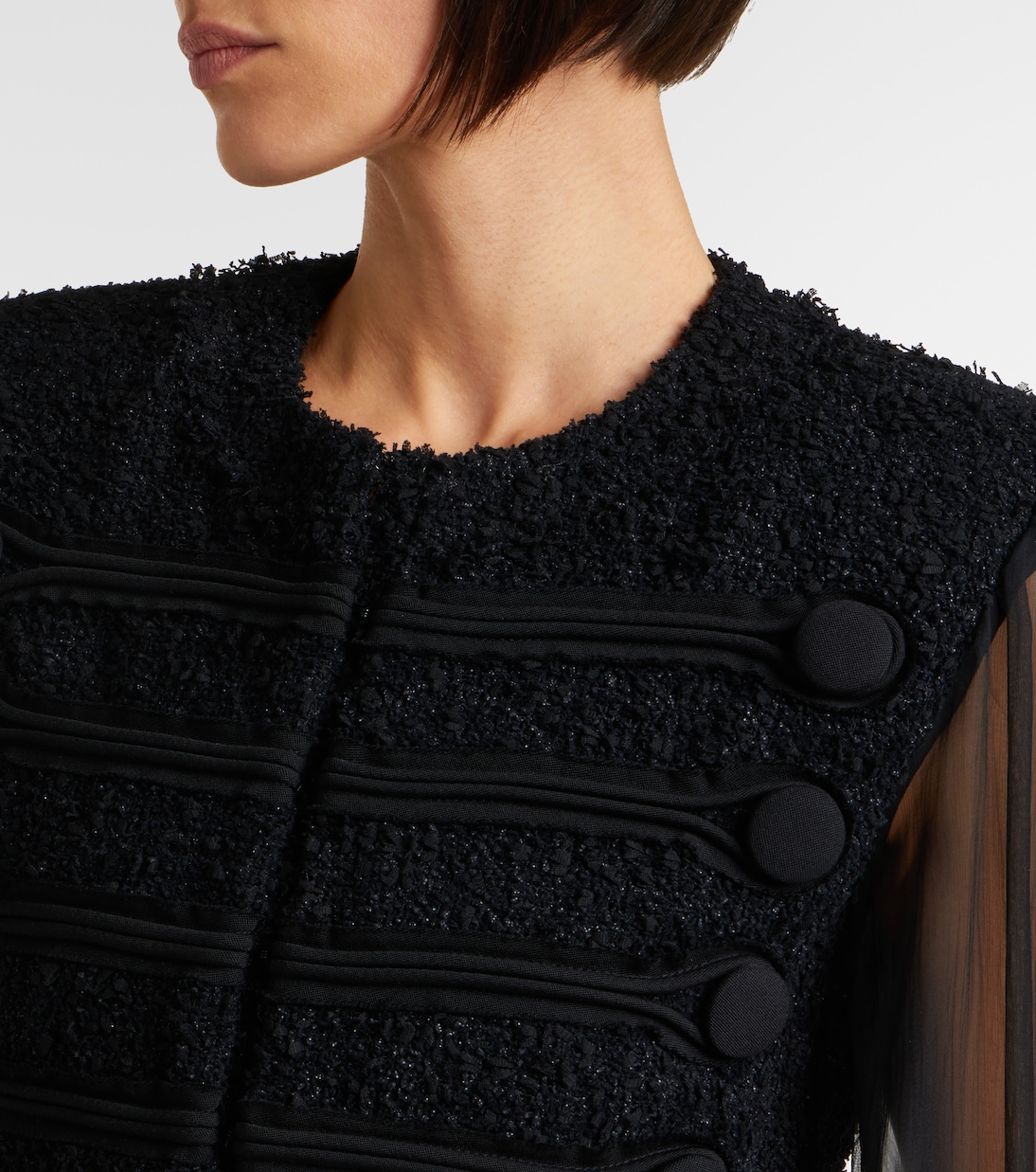 Silk-trimmed bouclé jacket | Balmain