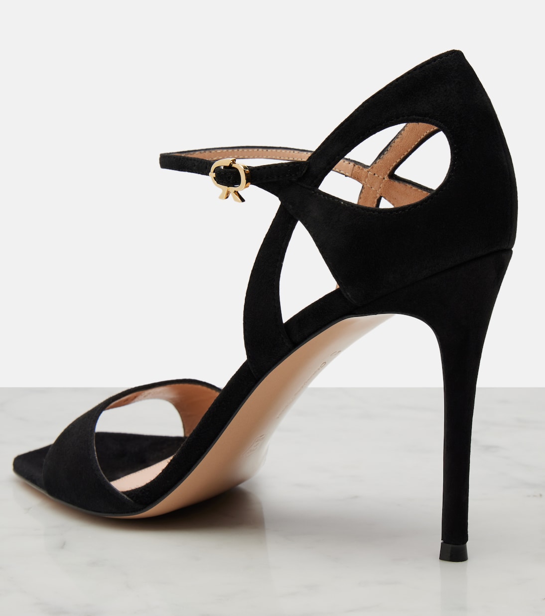Suede slingback sandals | Gianvito Rossi