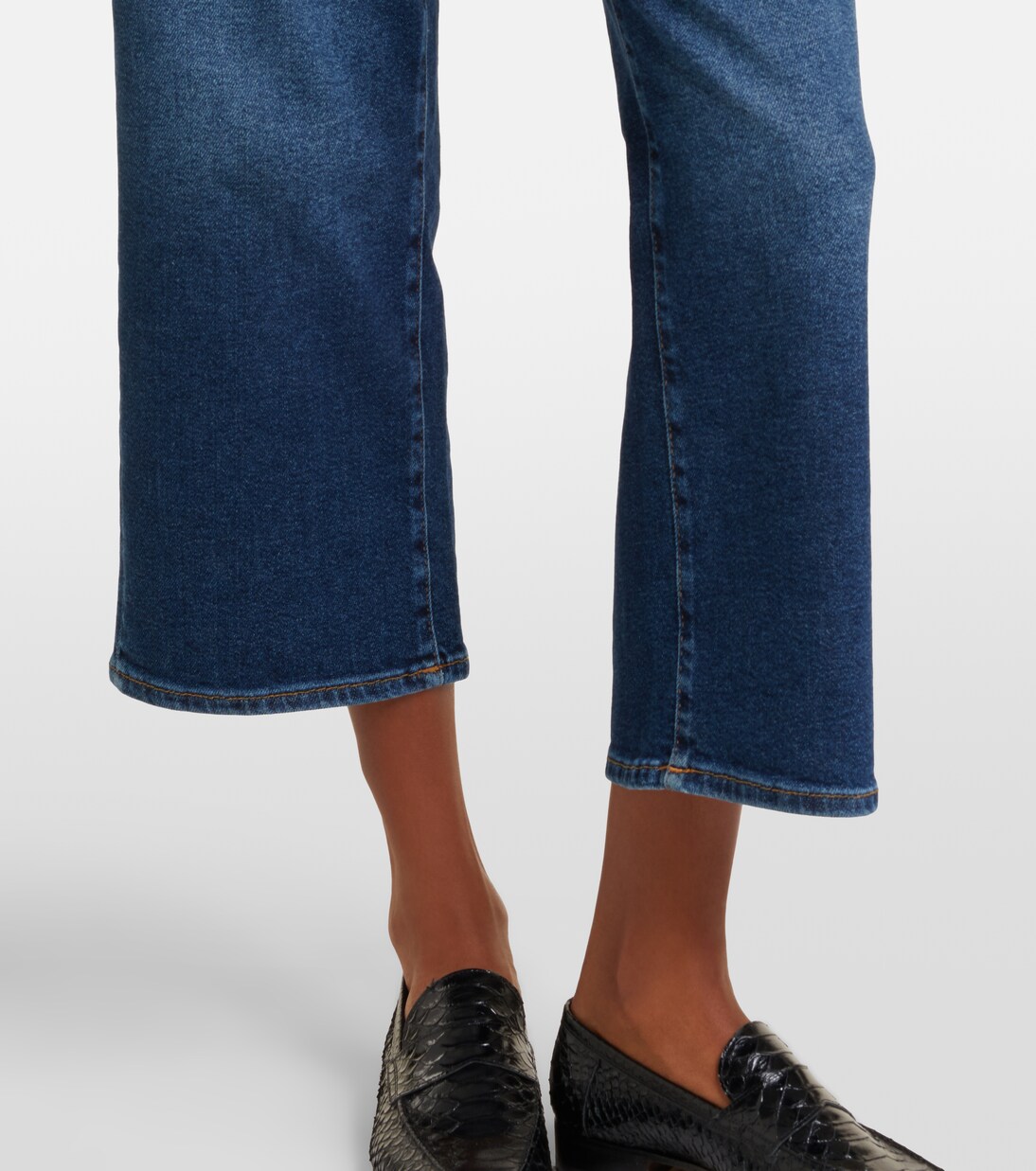Stovepipe cropped straight jeans | 7 For All Mankind