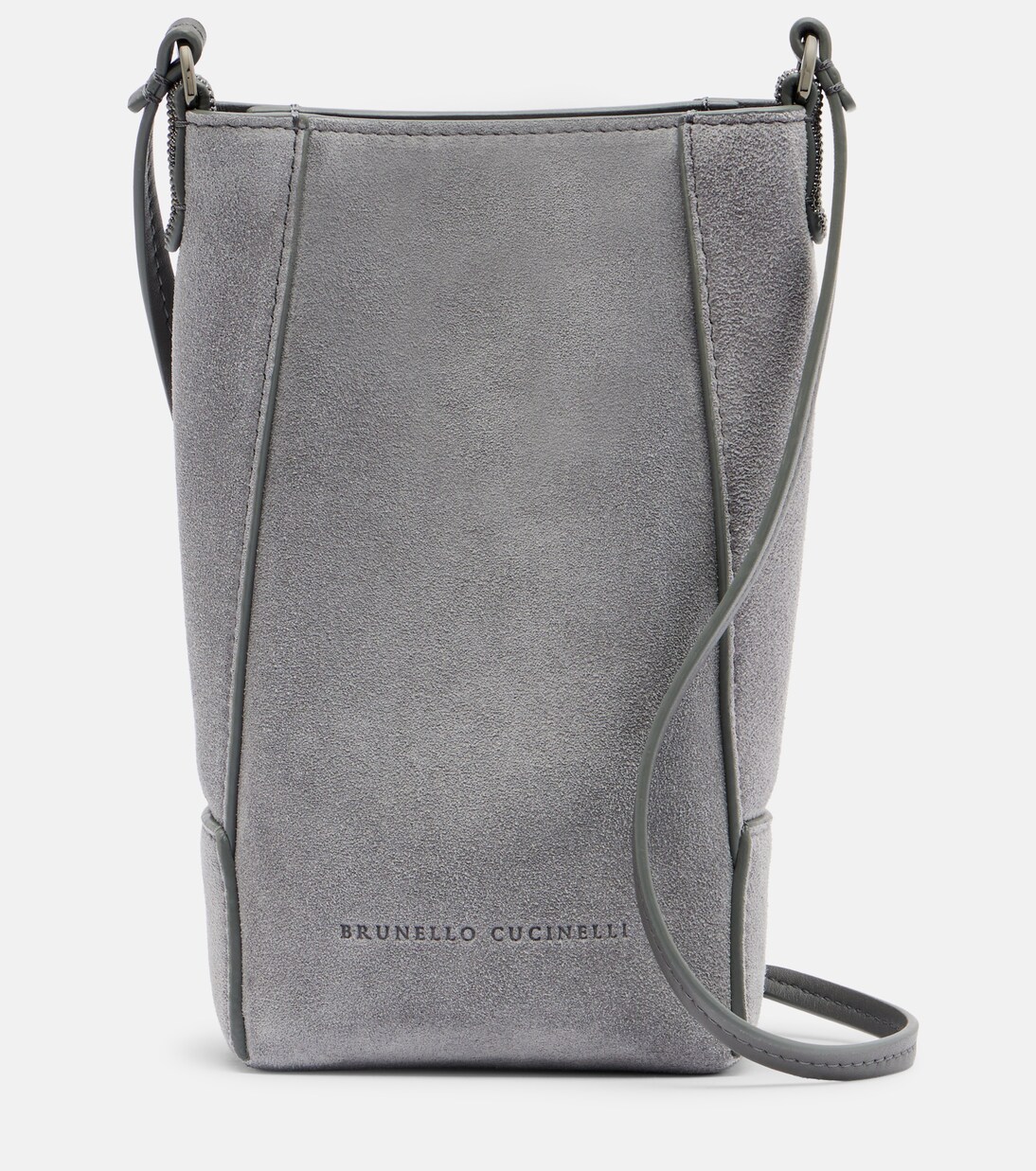 Monili suede shoulder bag | Brunello Cucinelli