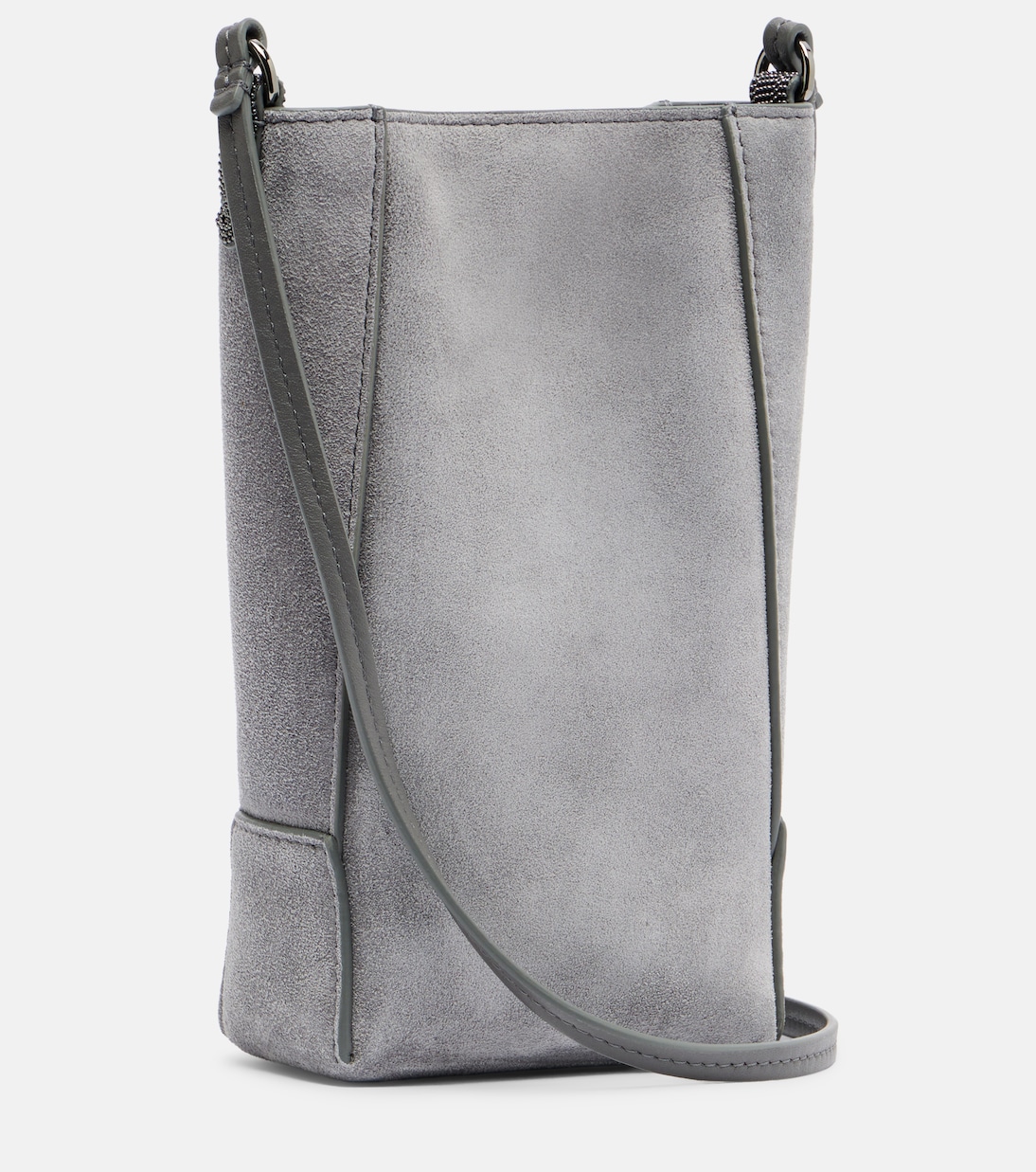 Monili suede shoulder bag | Brunello Cucinelli