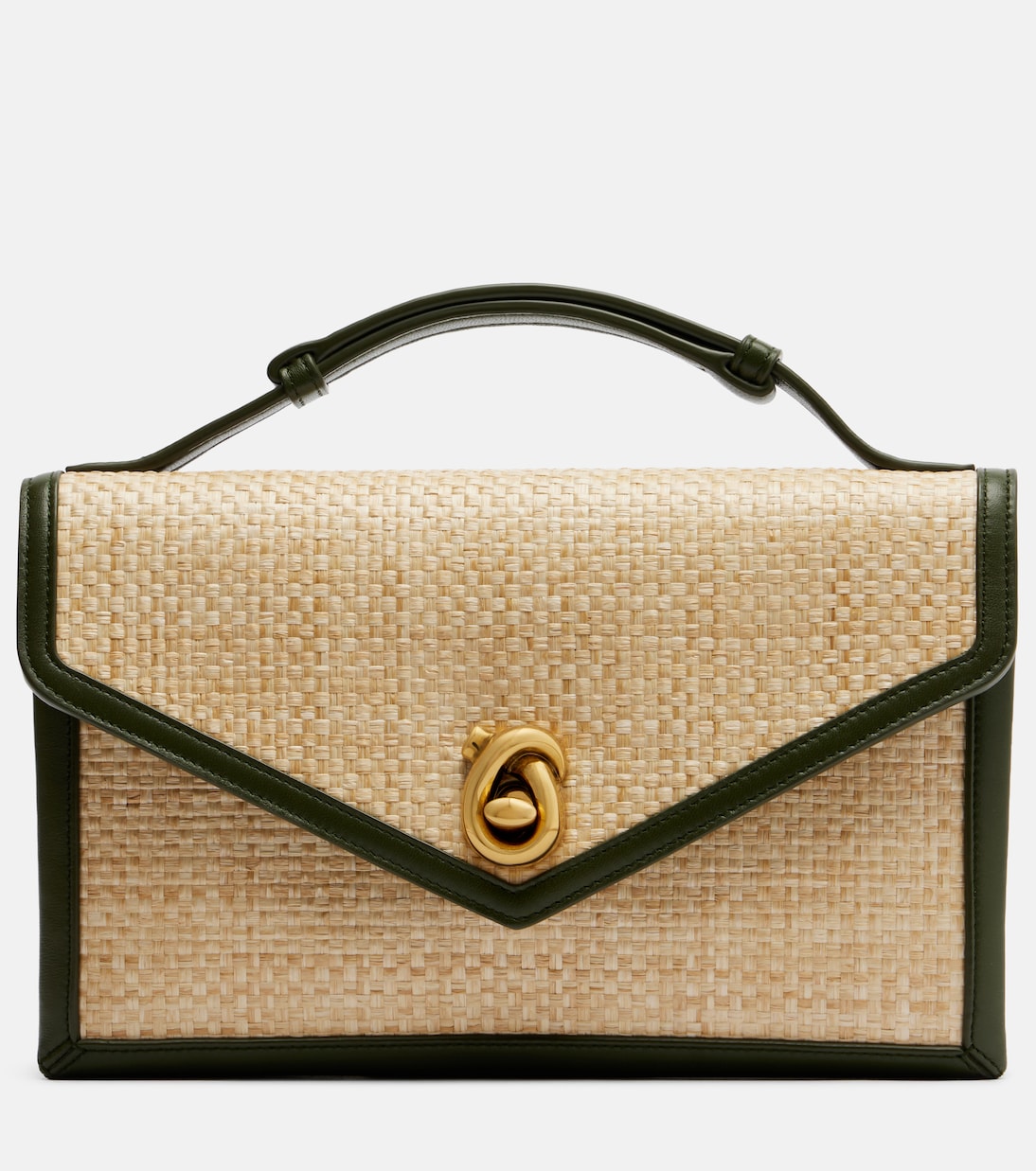 Knot Lock Medium raffia top-handle bag | Bottega Veneta