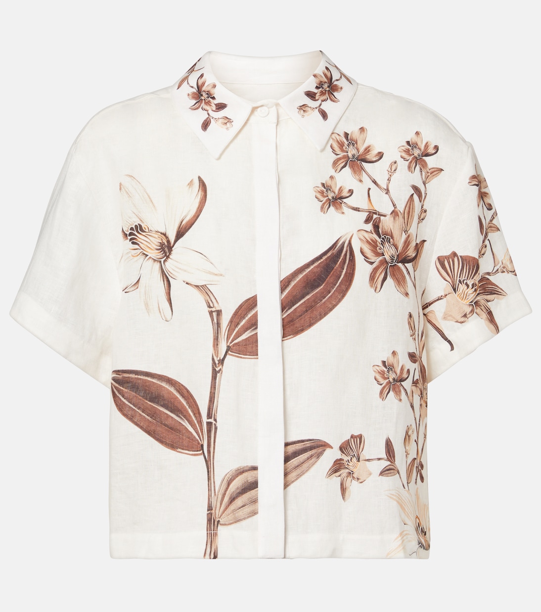 Virtuosa floral linen shirt | Agua by Agua Bendita