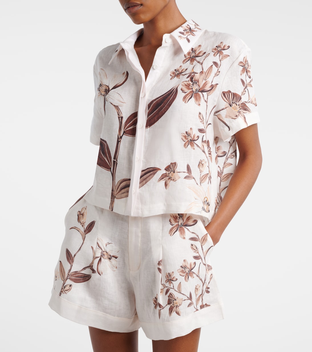 Virtuosa floral linen shirt | Agua by Agua Bendita