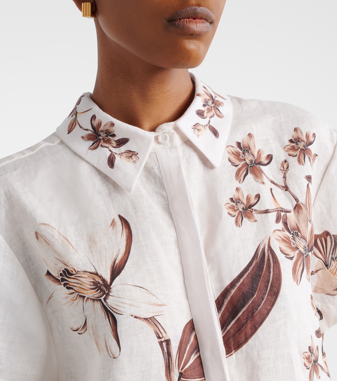 Virtuosa floral linen shirt | Agua by Agua Bendita