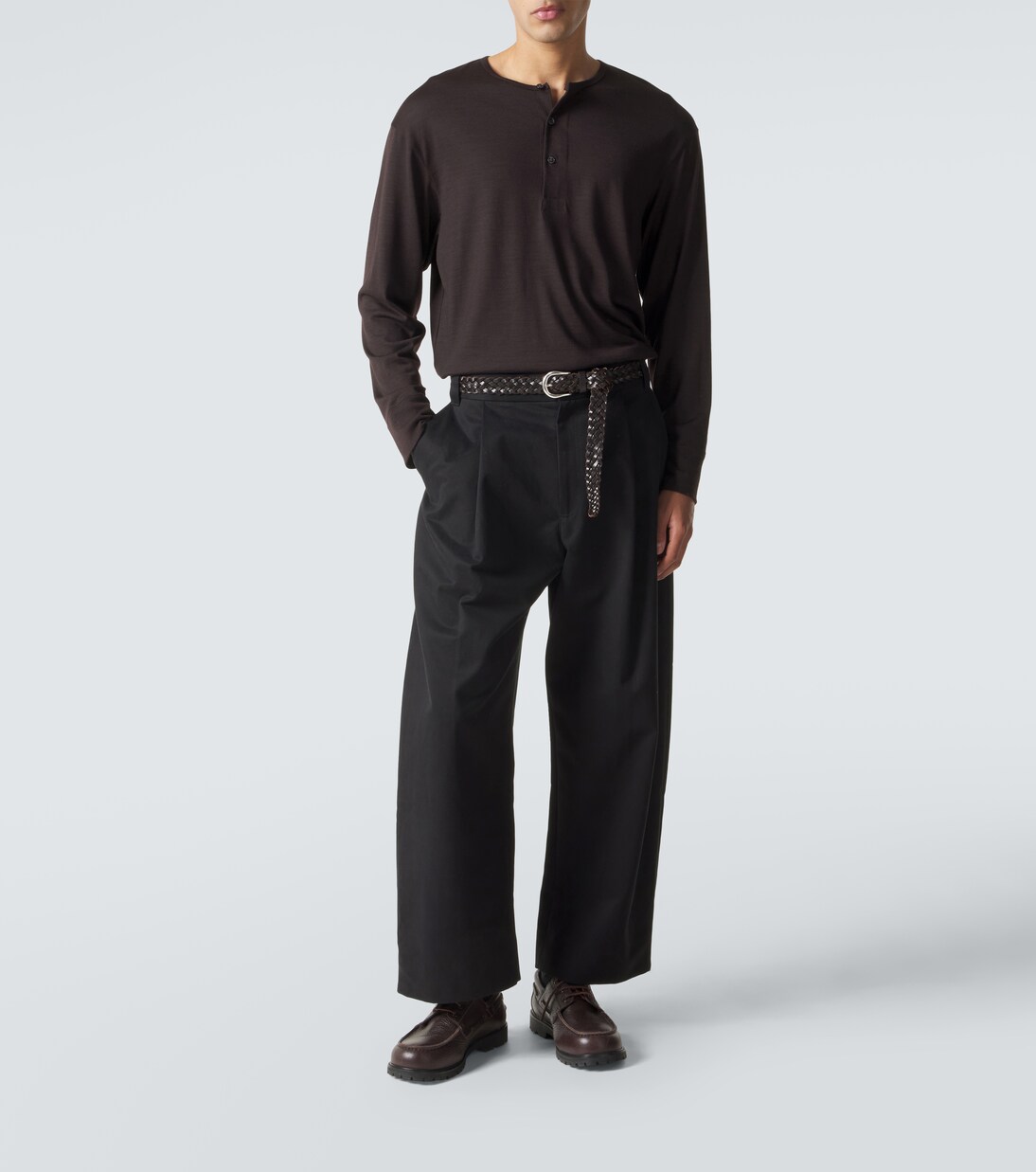 Kuyto wool Henley shirt | Studio Nicholson