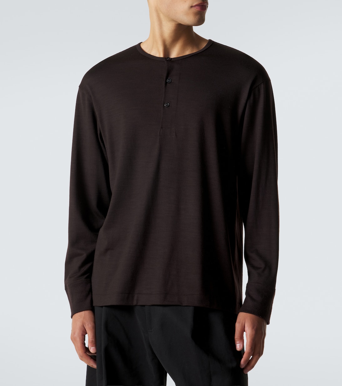 Kuyto wool Henley shirt | Studio Nicholson