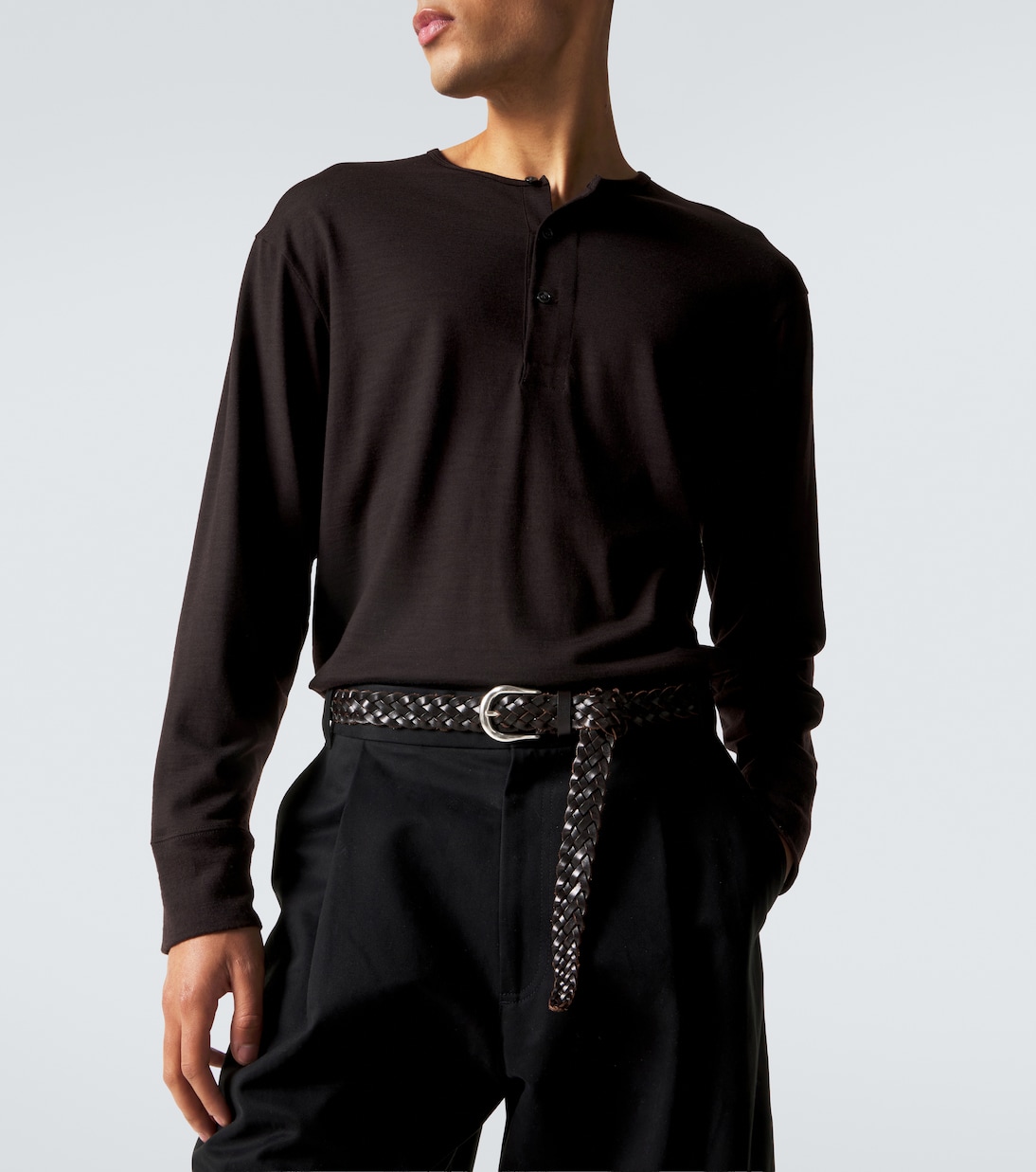 Kuyto wool Henley shirt | Studio Nicholson
