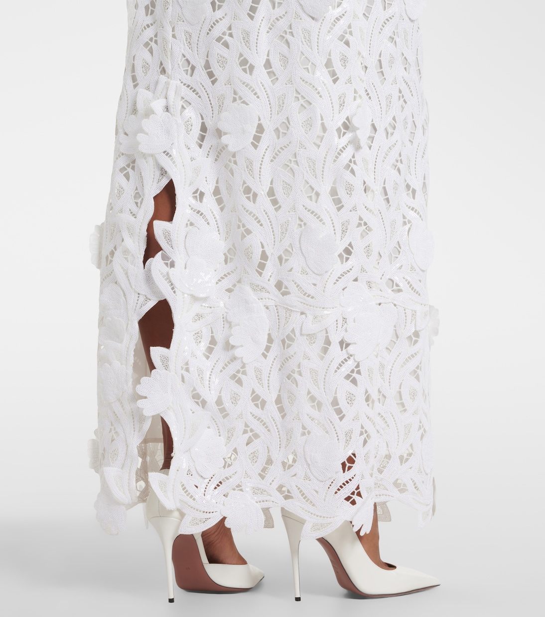 Marenna broderie anglaise sequined gown | Simkhai