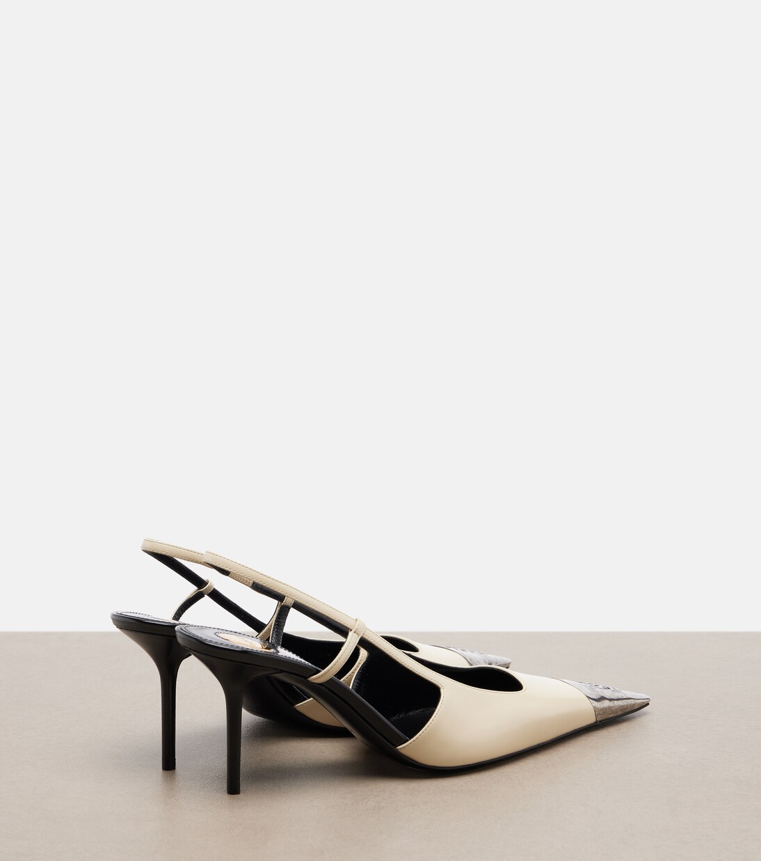 Jeanne leather slingback pumps | Saint Laurent