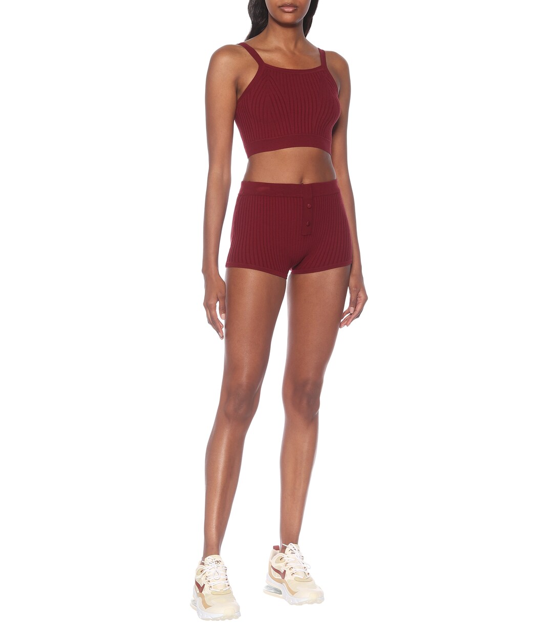 Cropped-Top aus Rippstrick | Live The Process