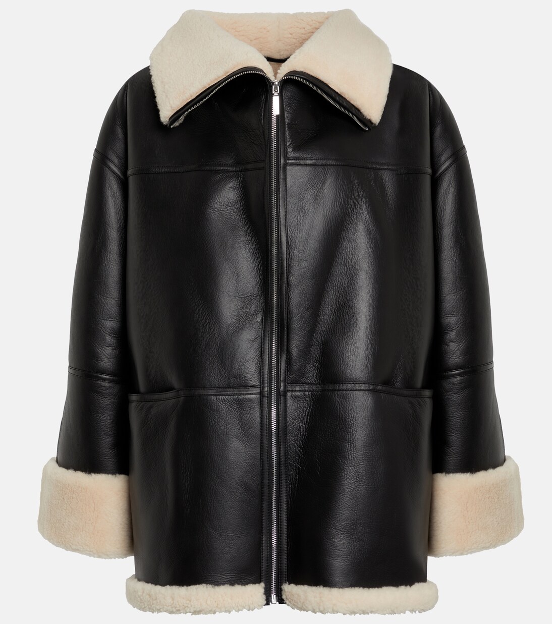 Oversized shearling jacket | Toteme