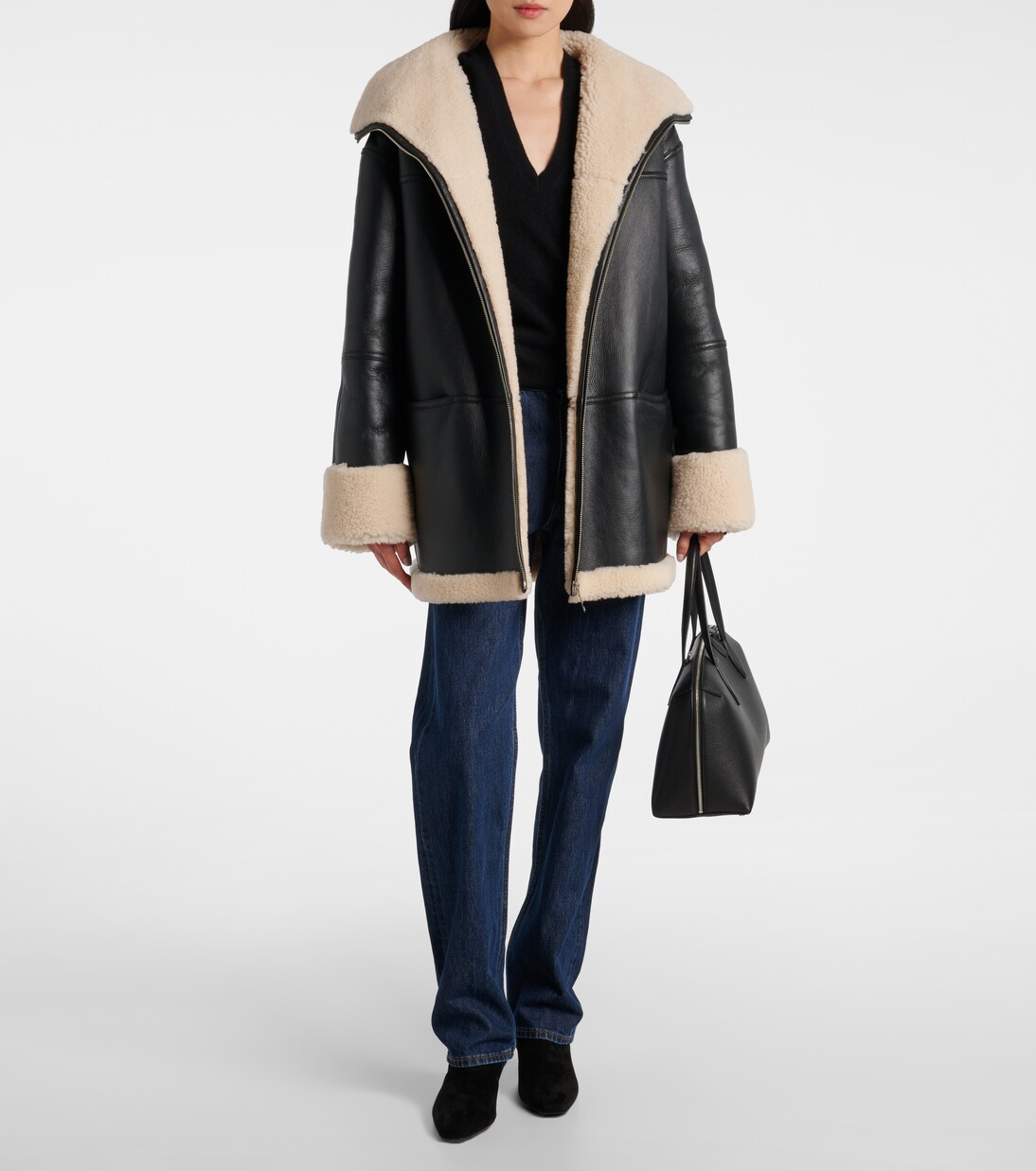 Oversized shearling jacket | Toteme
