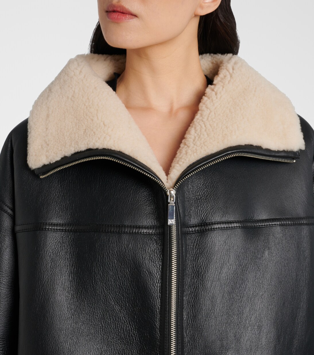 Oversized shearling jacket | Toteme