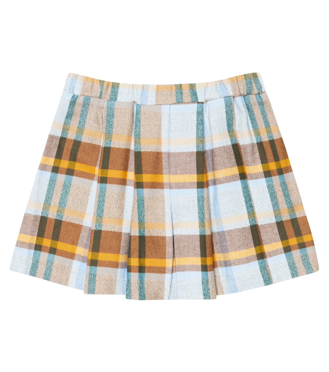 Jupe-short en coton à carreaux | Paade Mode