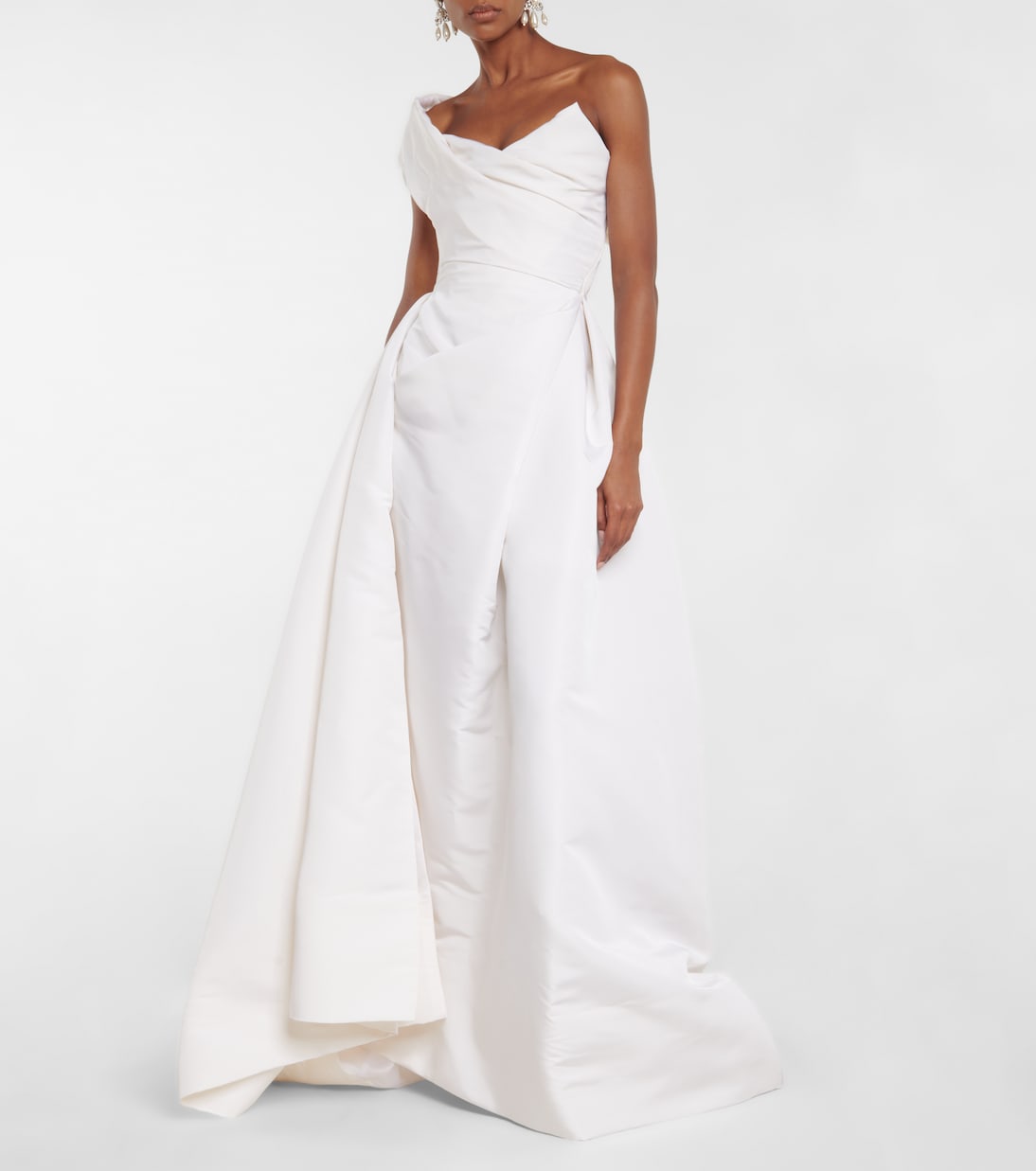 Bridal Freyja one-shoulder silk gown | Vivienne Westwood