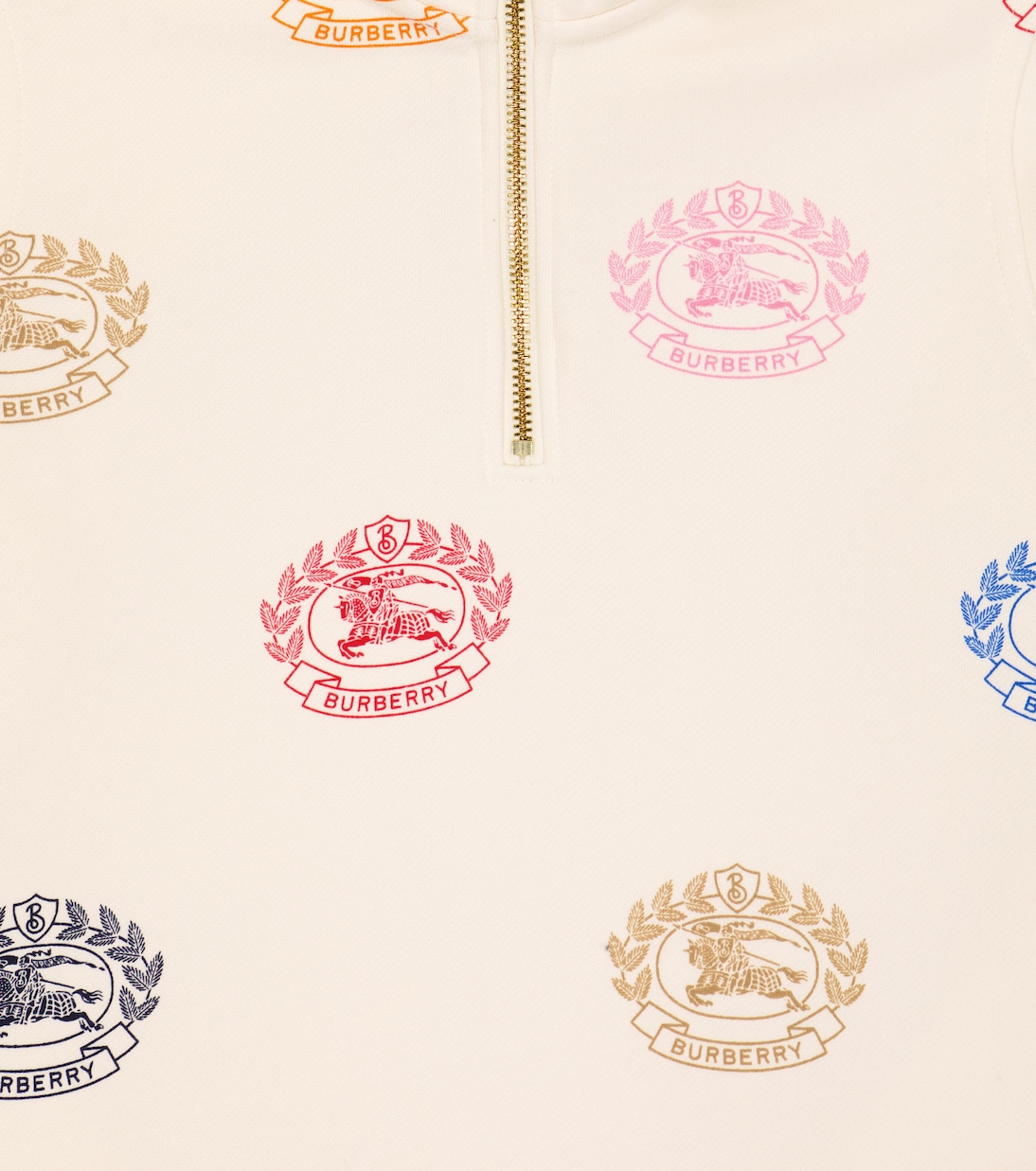 Sweat-shirt à capuche imprimé en coton à logo | Burberry Kids