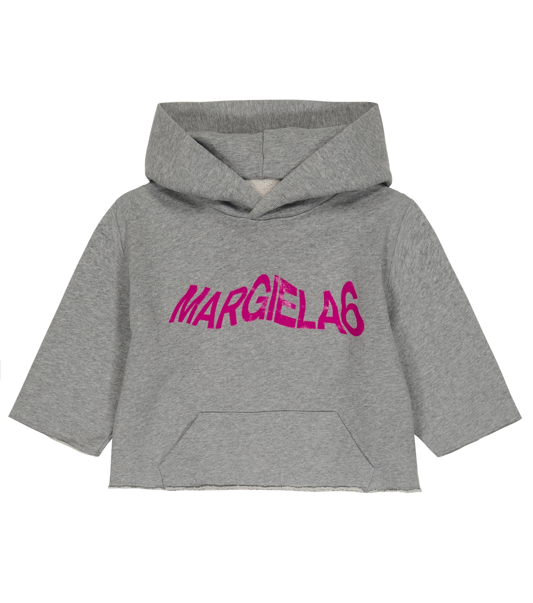 Logo cotton jersey hoodie | MM6 Maison Margiela Kids
