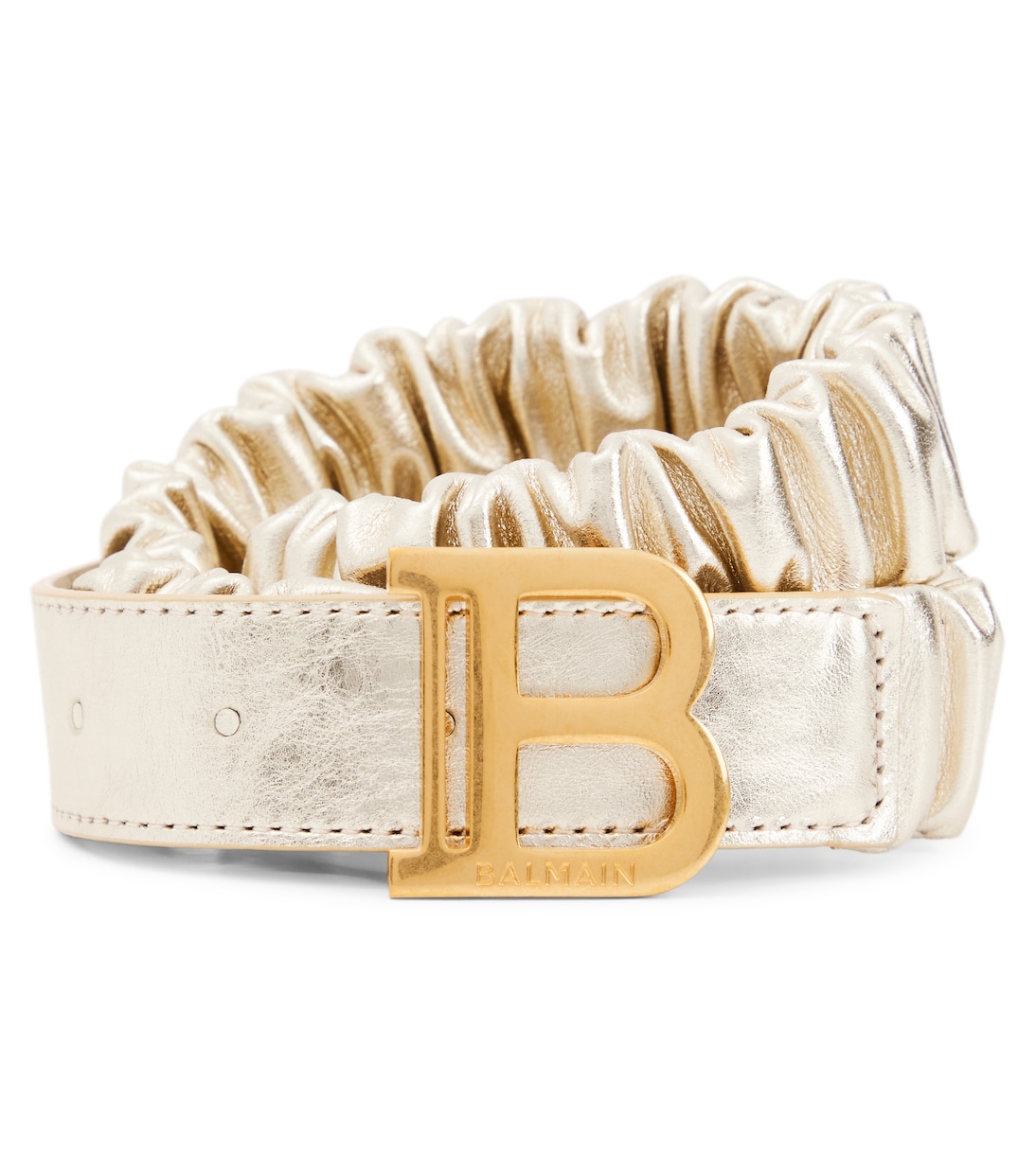 Gürtel aus Metallic-Leder | Balmain Kids