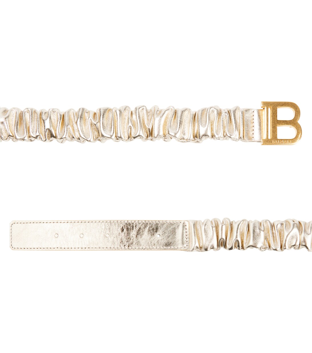 Gürtel aus Metallic-Leder | Balmain Kids