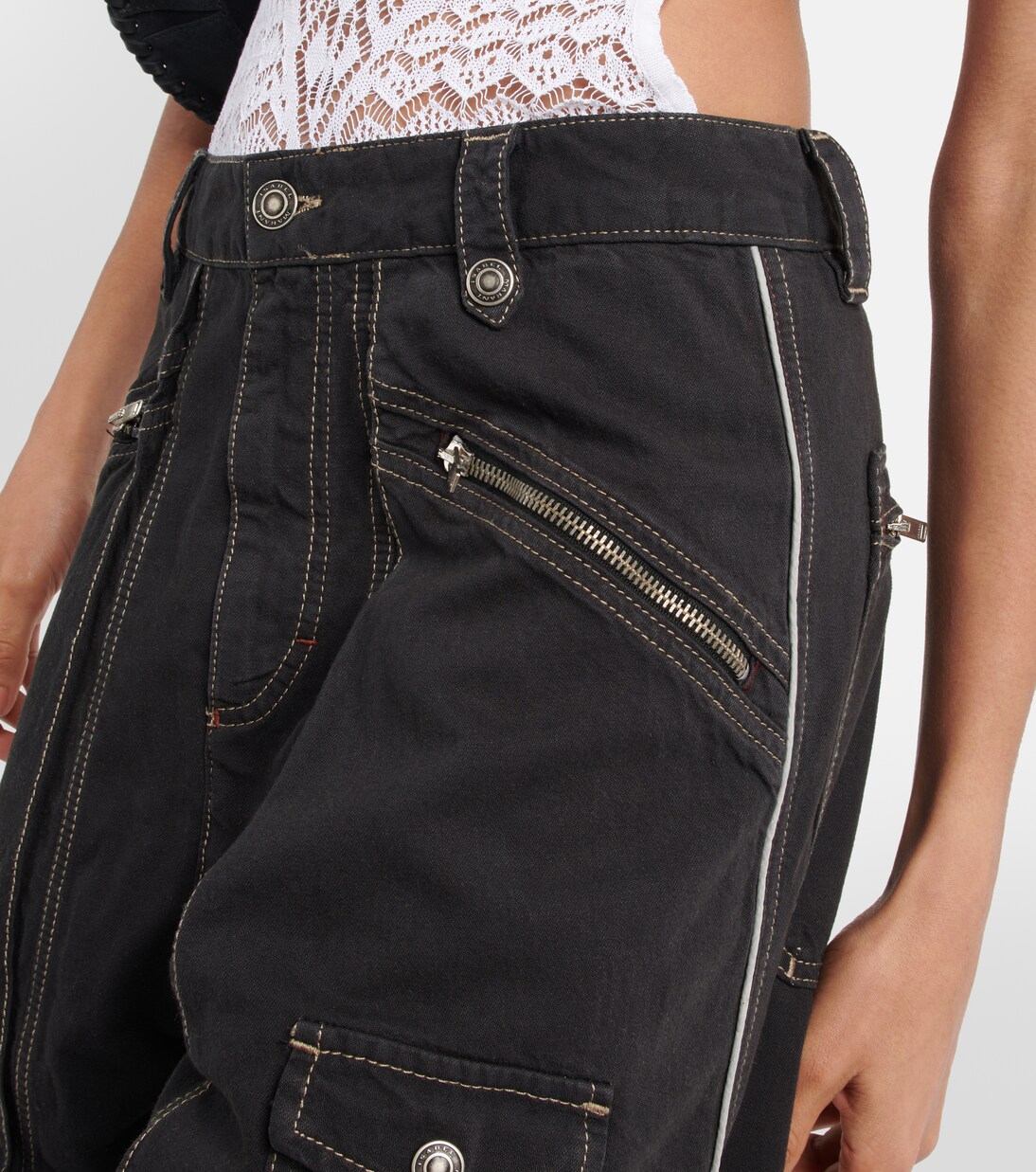 Paciane wide-leg cargo jeans | Isabel Marant