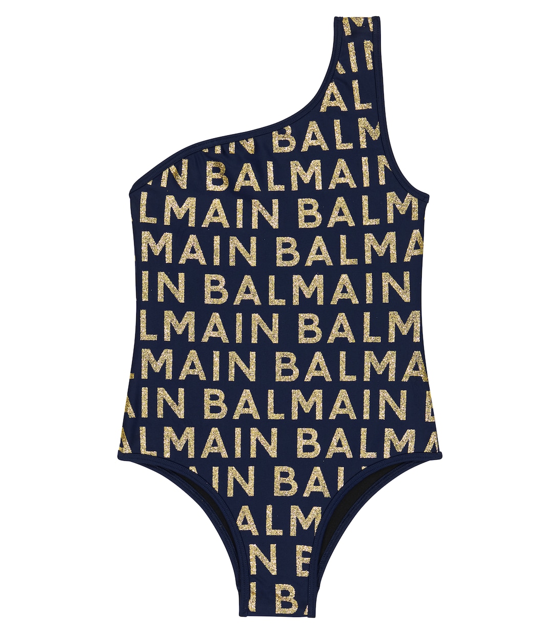 Logo one-shoulder swimsuit | Balmain Kids