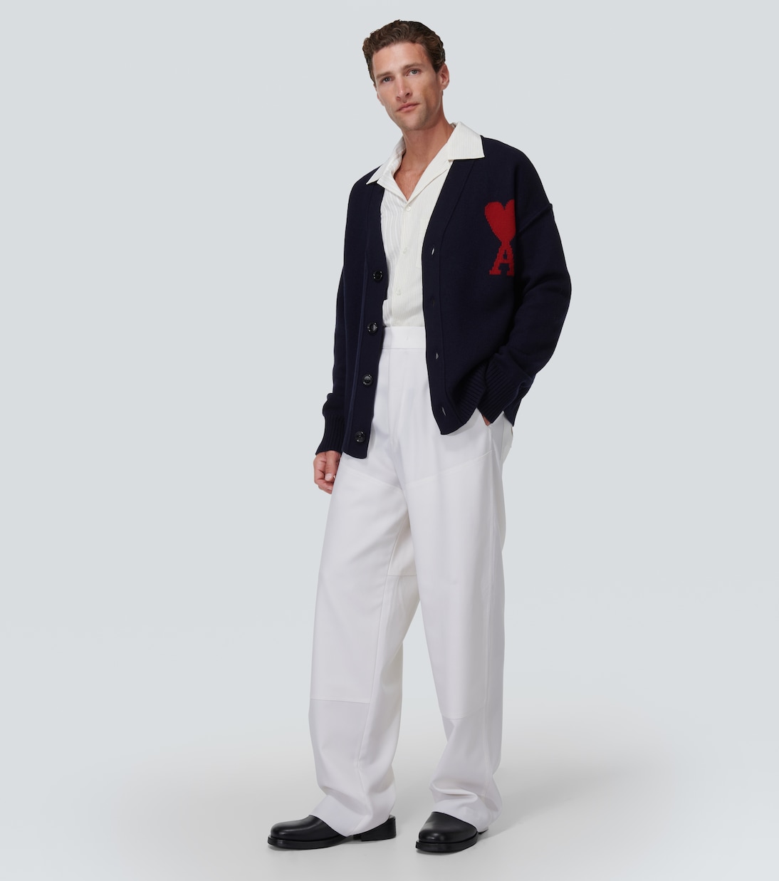 Ami De Cœur virgin wool cardigan | Ami Paris