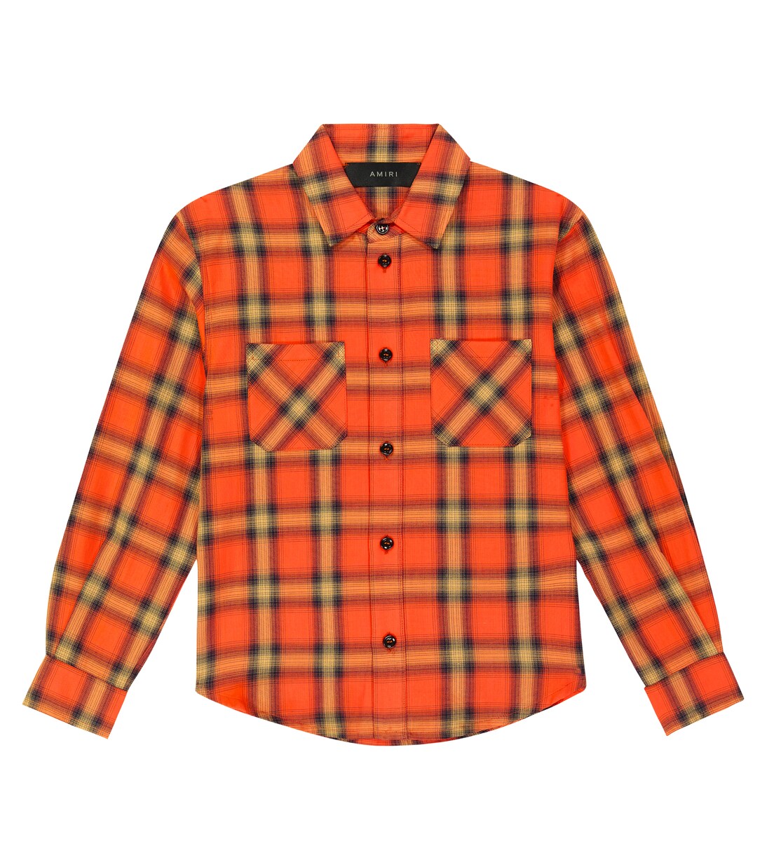 Embroidered flannel shirt | Amiri Kids