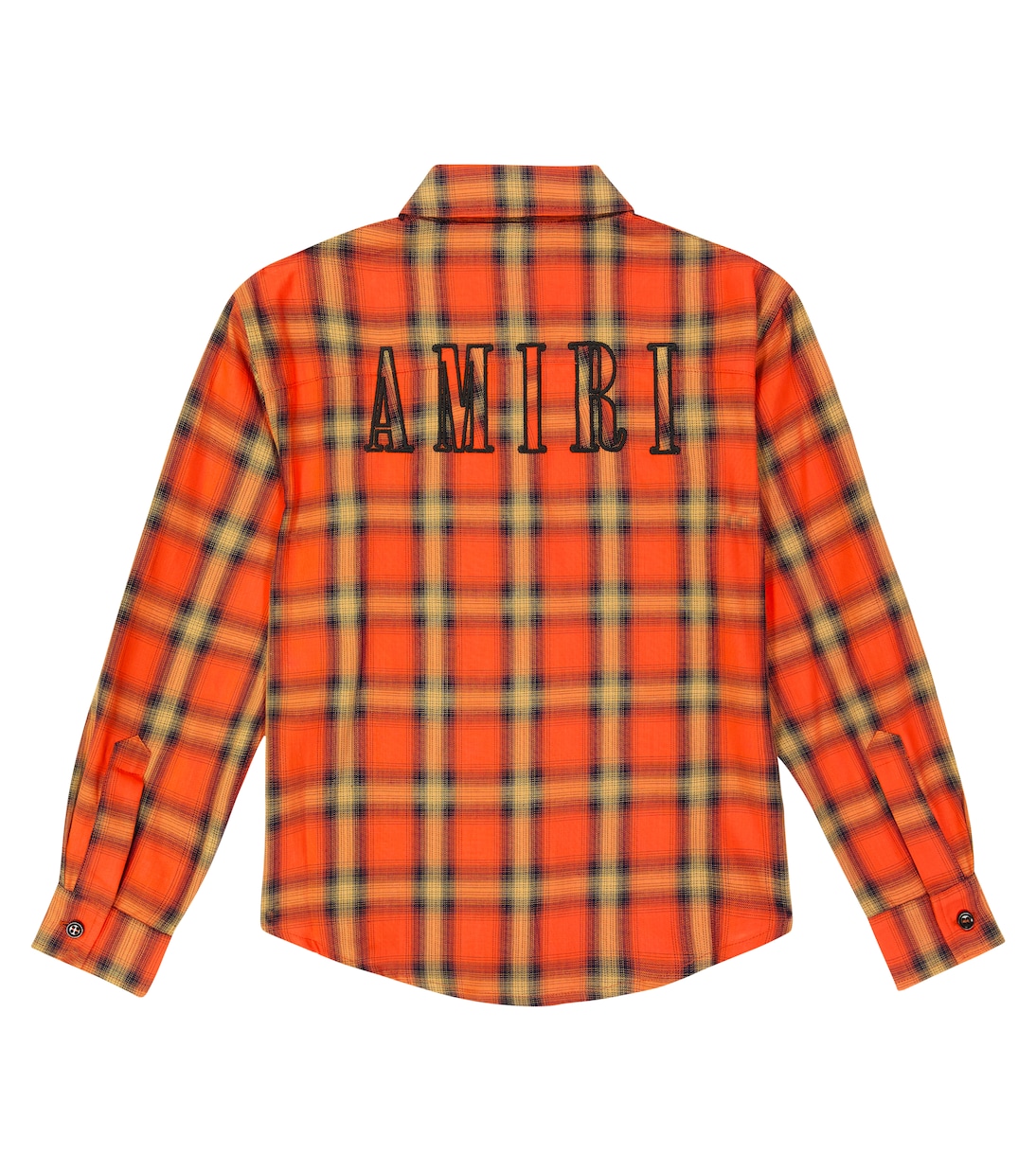Embroidered flannel shirt | Amiri Kids