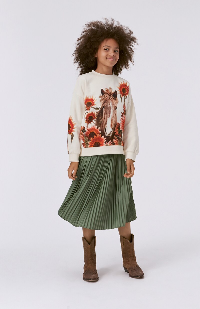 Mika printed cotton sweatshirt | Molo