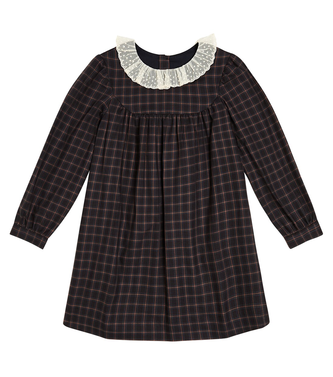 Tamiko checked cotton dress  | Bonpoint