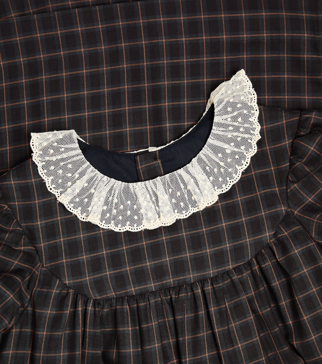 Tamiko checked cotton dress  | Bonpoint