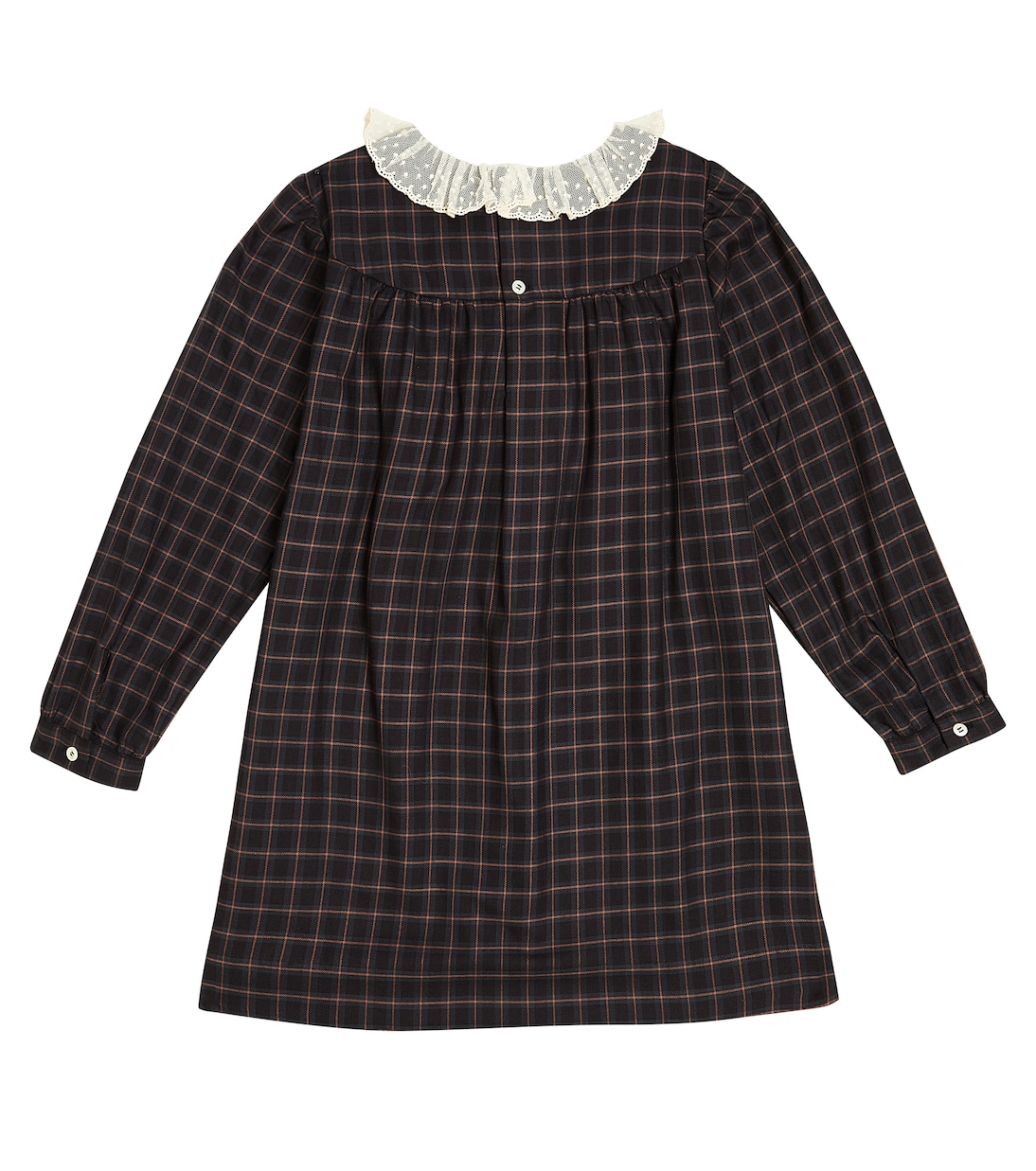 Tamiko checked cotton dress  | Bonpoint