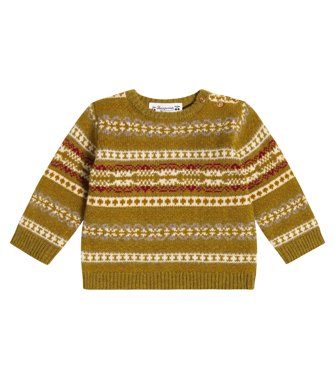 Baby Dalmire jacquard wool sweater | Bonpoint