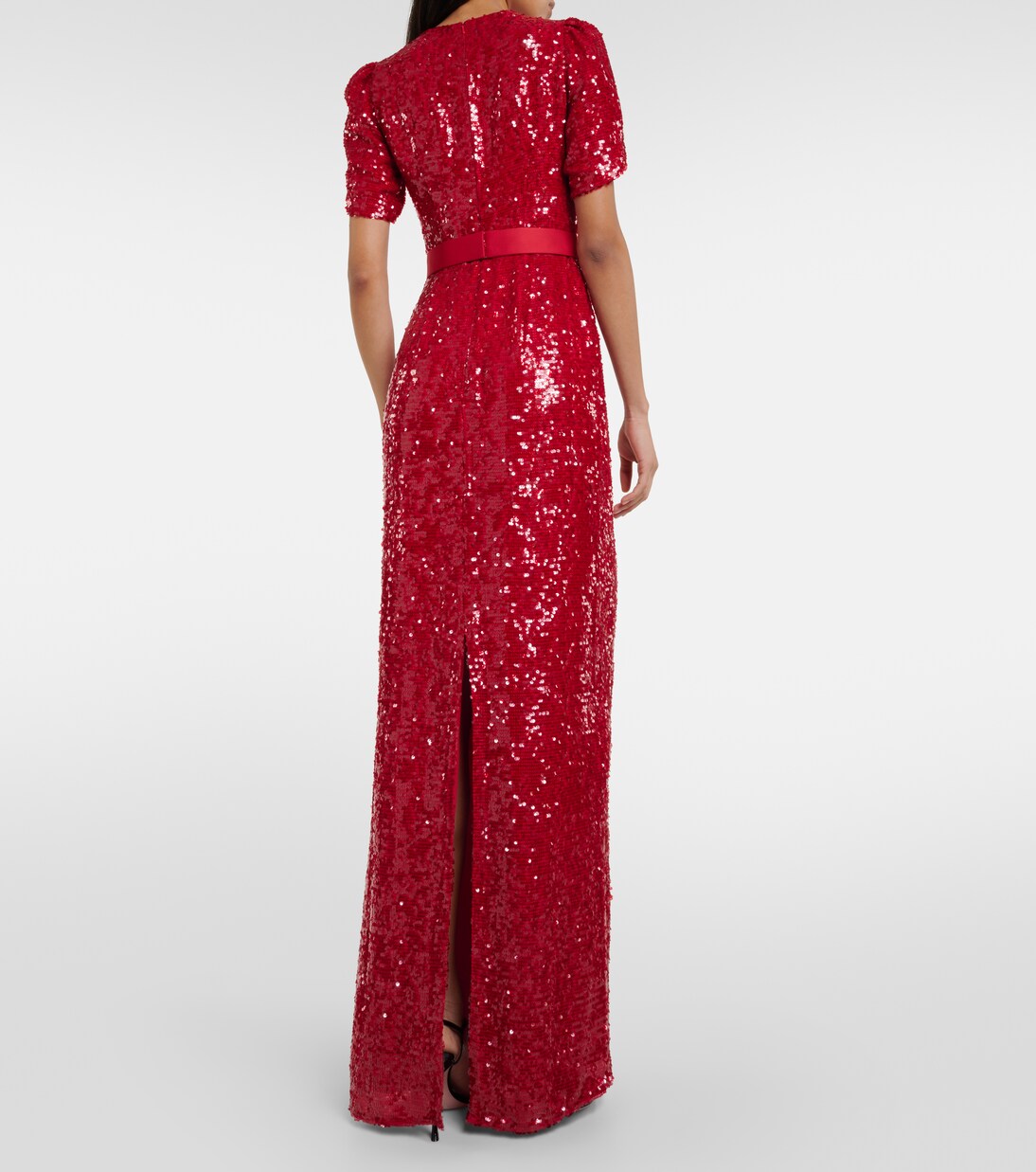 Bow-detail sequined maxi dress | Erdem