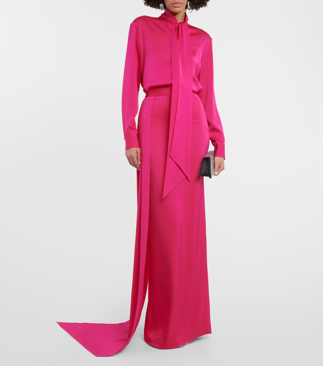 Blusa de crepé satén | Alex Perry