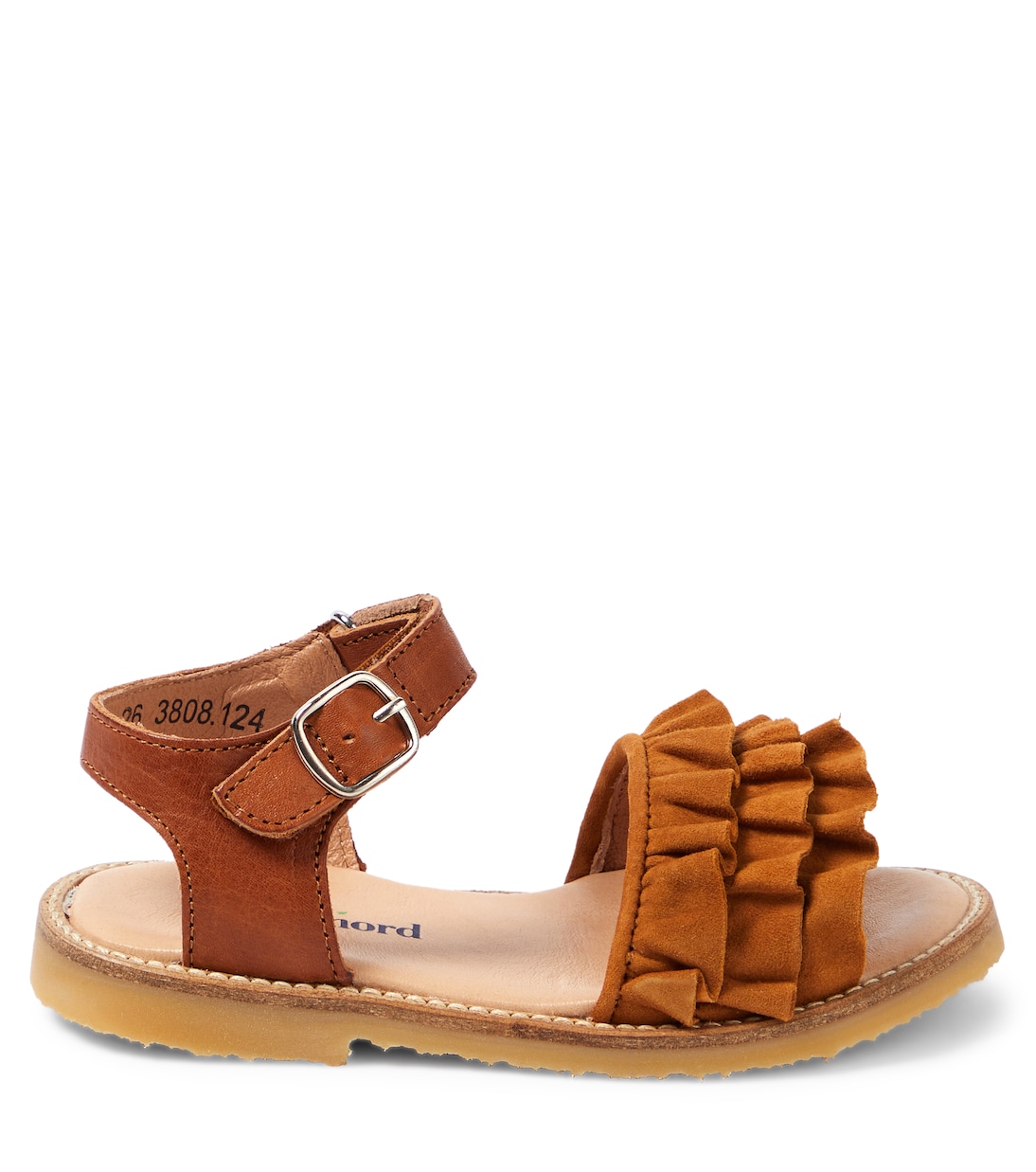 Ruffles leather sandals | Petit Nord